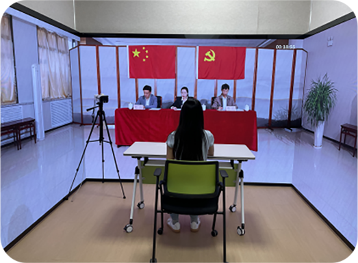 互动式裸眼 3D 模拟面试间